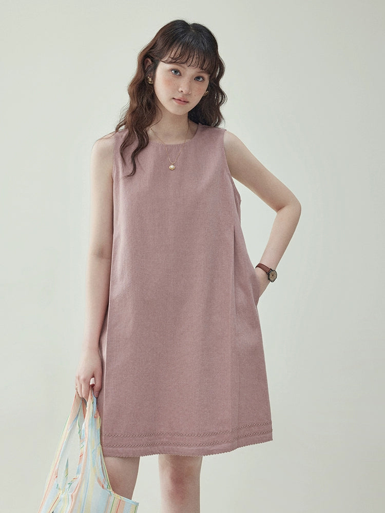 Cotton Sleeveless Dress AMU0014
