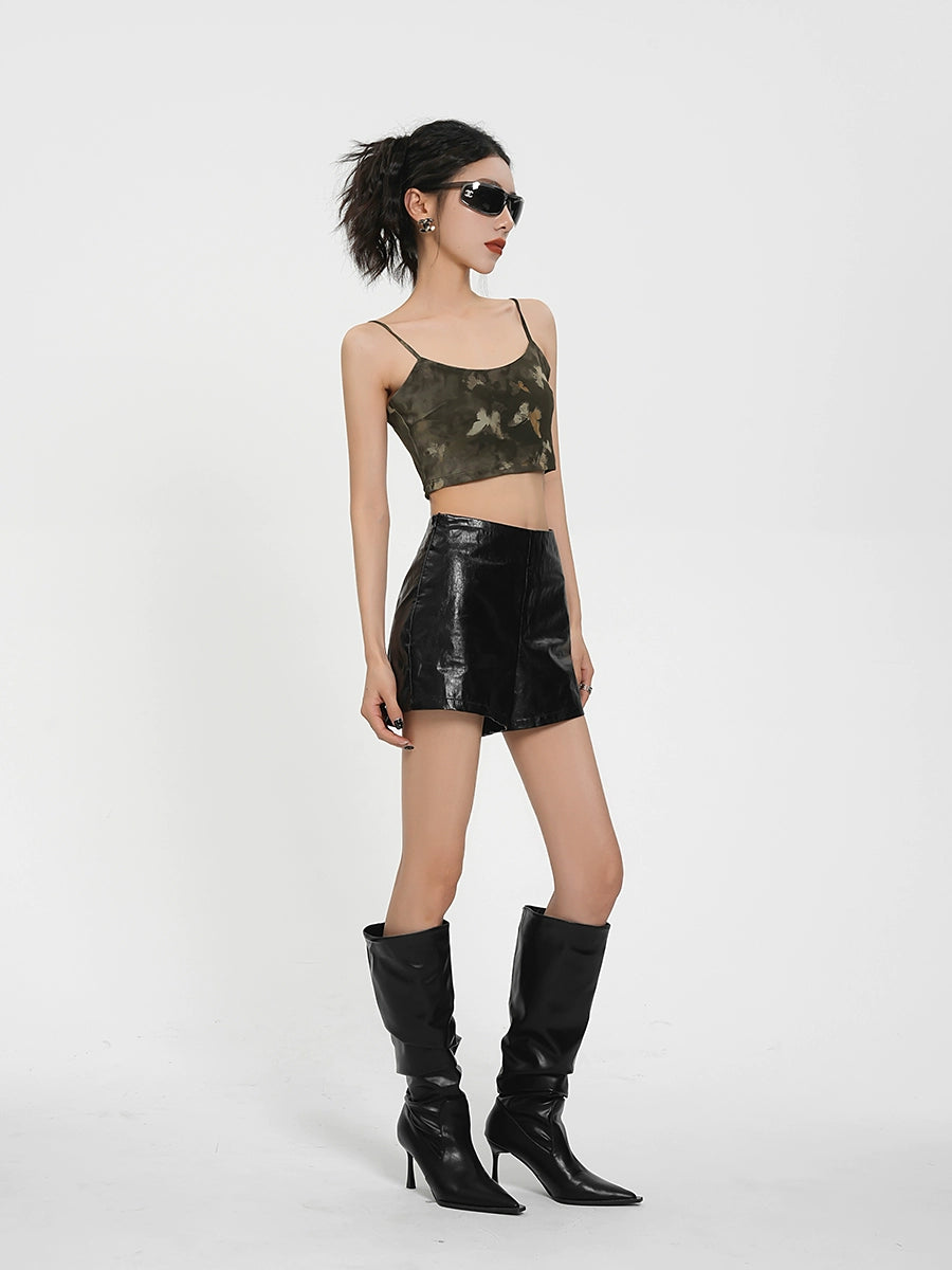 Leather Short Pants SRS0296