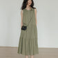 Tiered Gathered Long Dress VAS0119