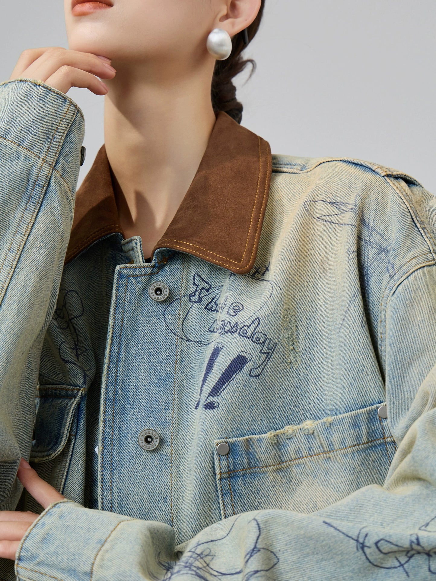 Work Pocket Denim Jacket SUY0004