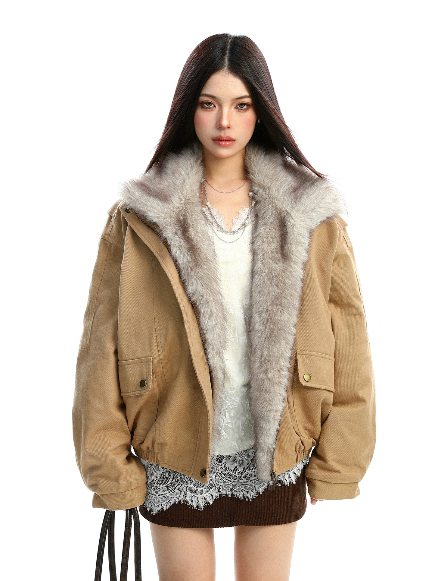 Fur Collar Cotton Jacket BGS0036
