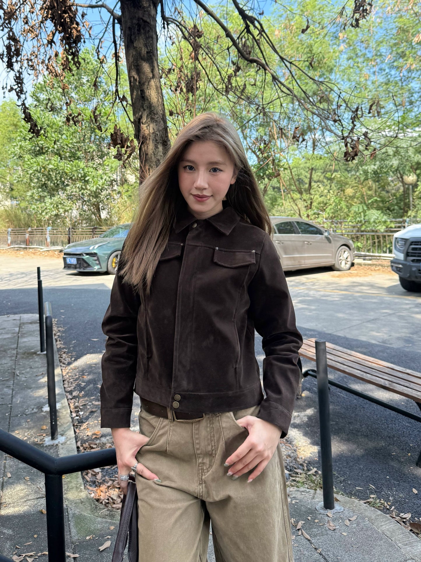 Vintage Faux Suede Jacket CYE0049