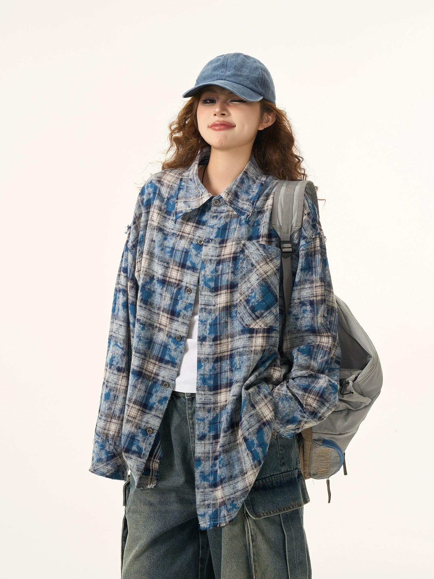 Plaid Long Sleeve Shirt HGX0042