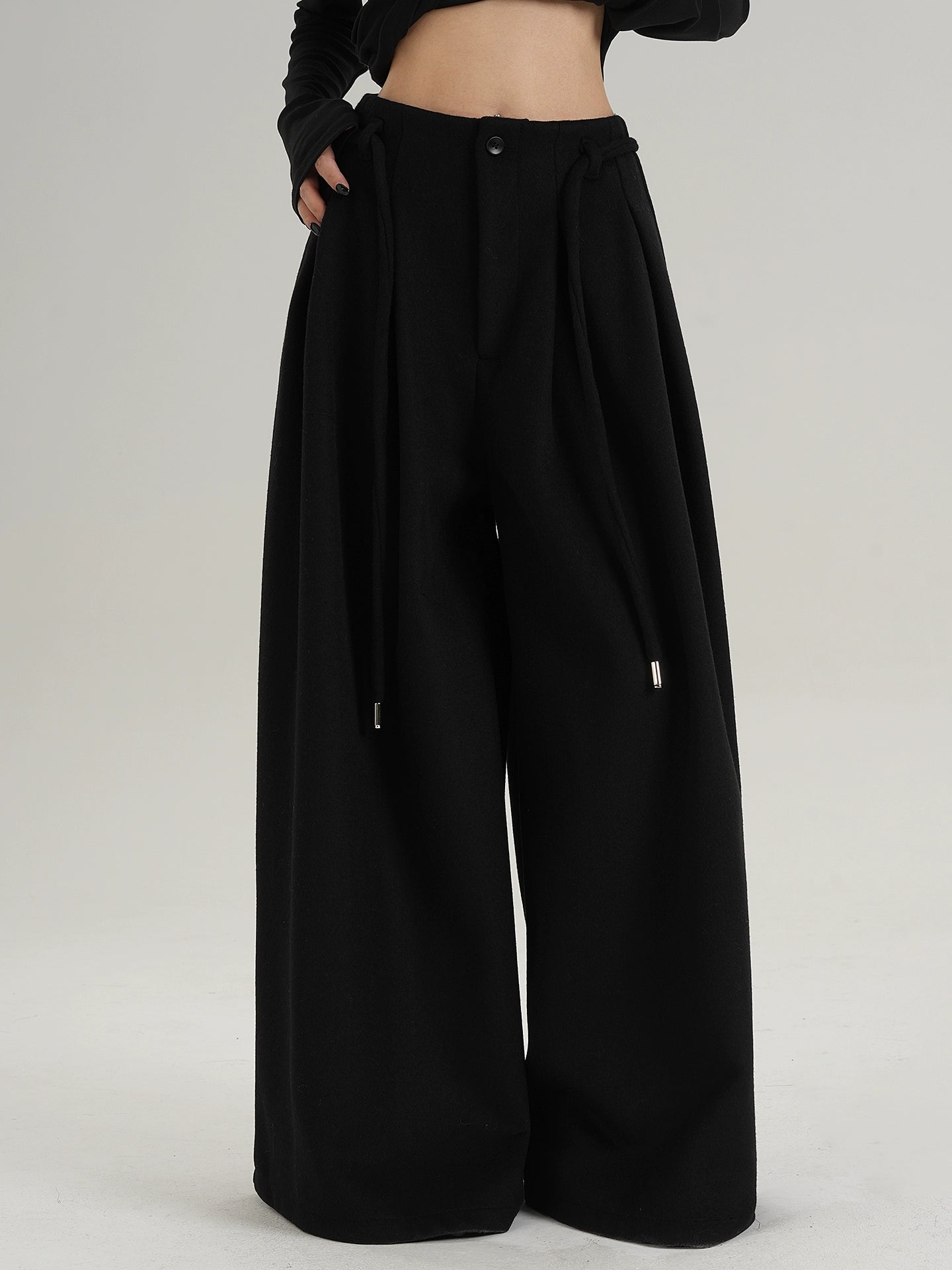 Wool Wide Pants SRS0394