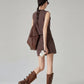 V-Neck Fringe Vest / Mini Skirt FER0324