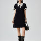 Color-Block Design Polo Dress FER0217