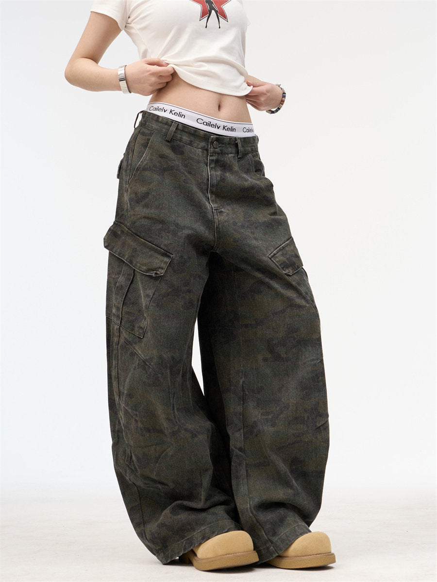 Camouflage Cargo Denim Pants ONP0011
