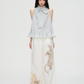 Stripe Long Bow Tie Top  PUC0018