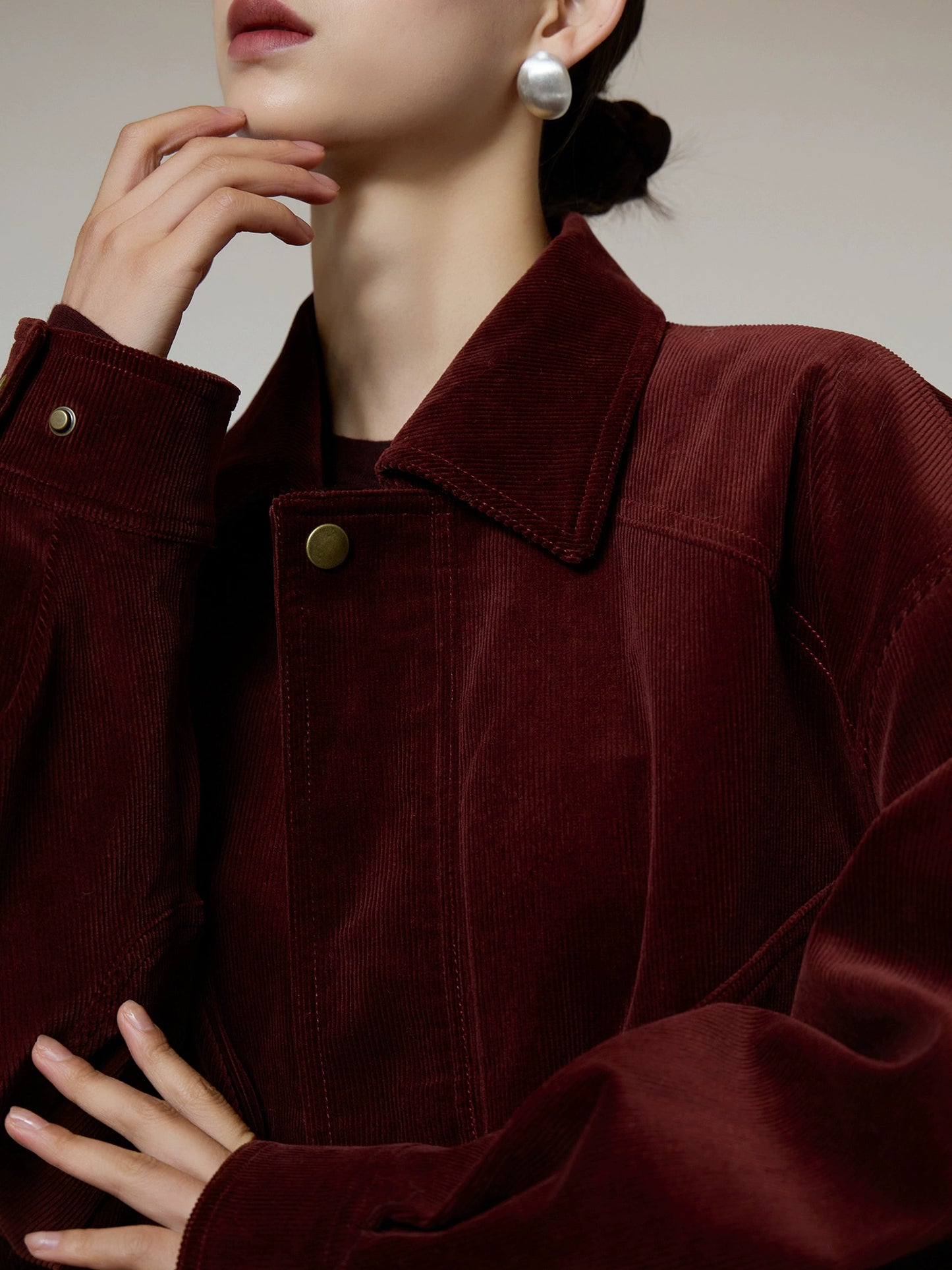 Retro Corduroy Jacket / Mini Skirt SUY0007