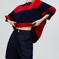 Oversized Polo Shirt Knit FER0255