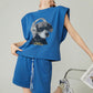 Dog Print Sleeveless Top / Shorts FER0322