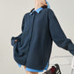 Color-Block Layered Oversized Shirt FER0072
