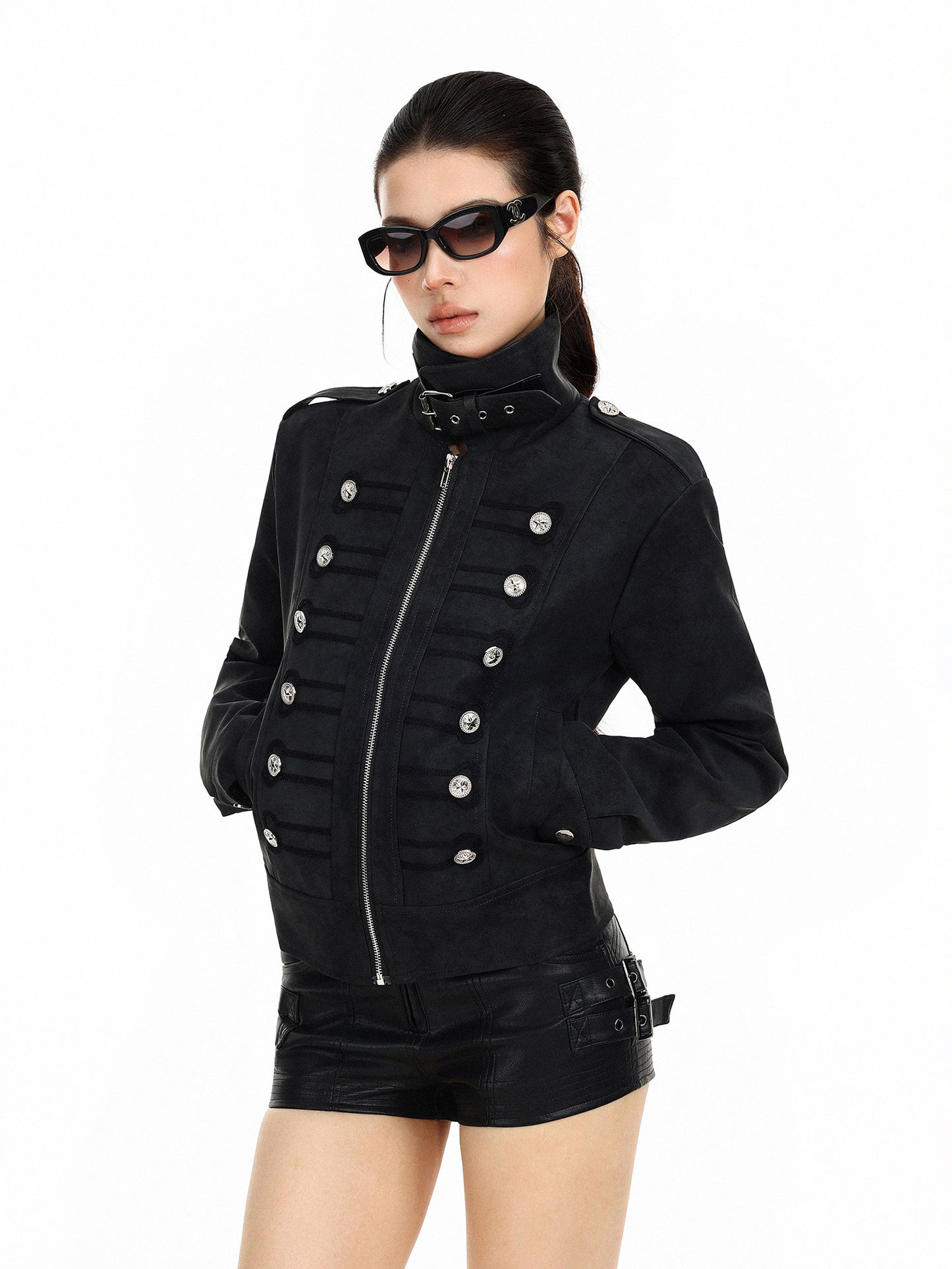 Napoleon Stand Collar Zip Jacket BGS0056