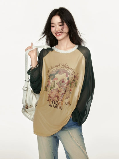 Retro Raglan Sleeve T-Shirt EPU0009