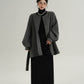 Collarless Belt Coat SRS0374
