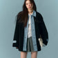 Denim Shearling Casual Coat  ASG0050