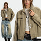 Retro Stand Collar Short Jacket ZTS0019