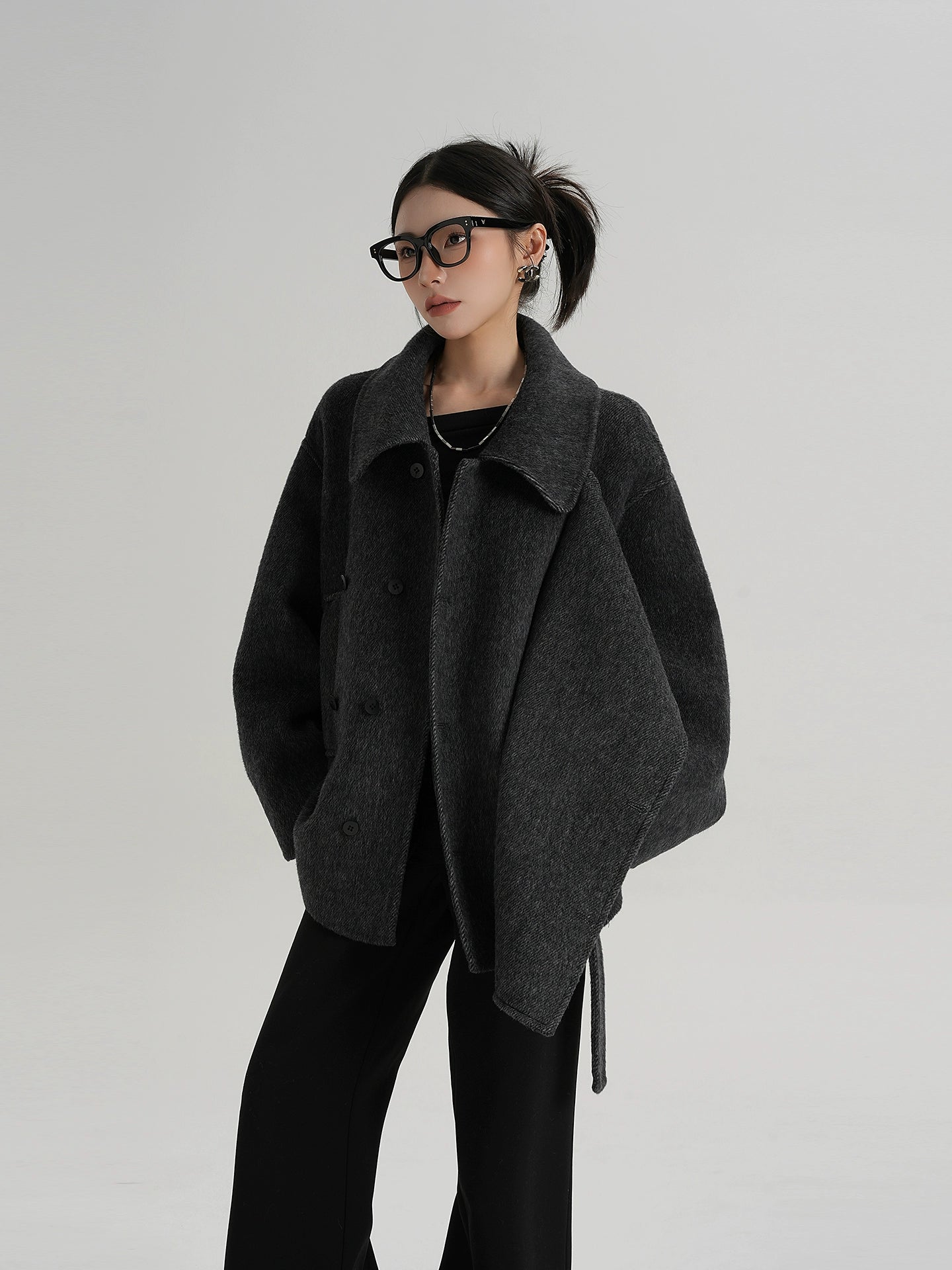 Double Sided Woolen Over Coat SRS0359