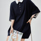 Two-Tone Polo Shirt Dress FER0226