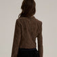 Suede Cropped Jacket ONP0003