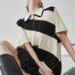 Polo Collar Color-Blocking Dress FER0112