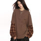 Plaid Two-Piece Long Sleeve T-Shirt BGS0046