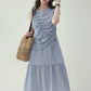 Wrap Tiered Dress AMU0016