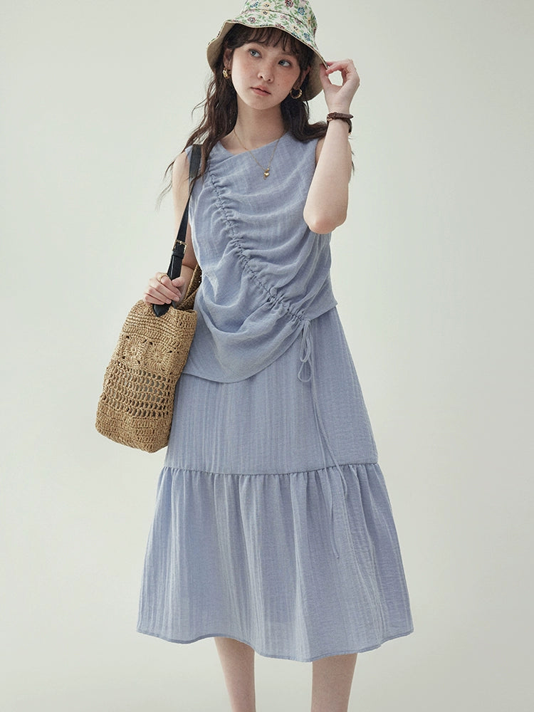 Wrap Tiered Dress AMU0016