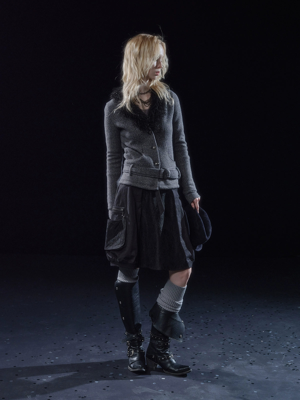 Lace Balloon A-Line Skirt WAT0009