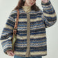 Ethnic Pattern Knit Jacket AMU0044