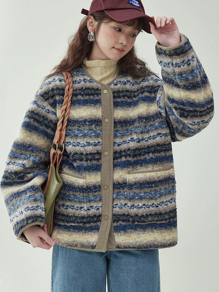 Ethnic Pattern Knit Jacket AMU0044
