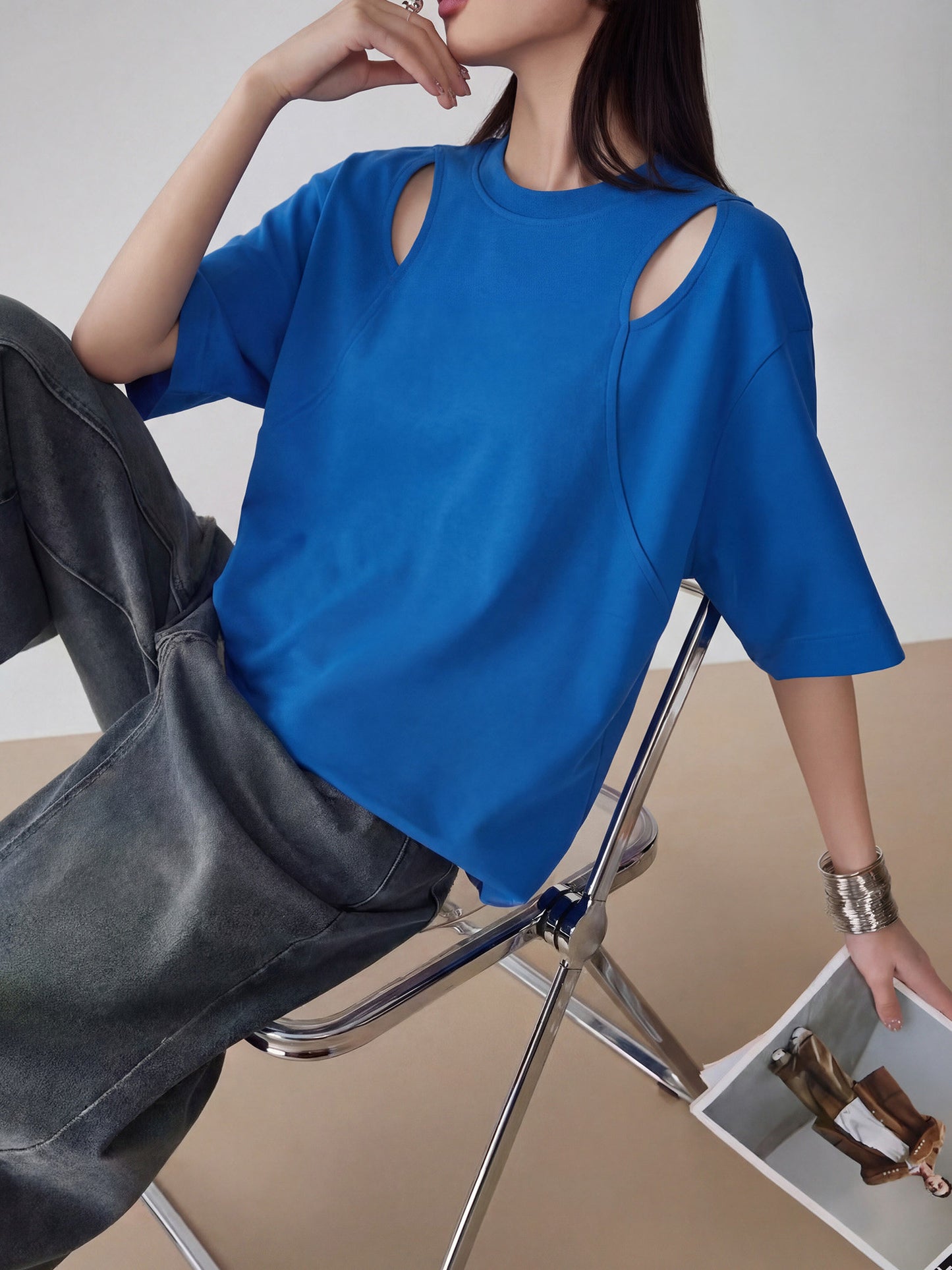 Cutout Oversized T-Shirt FER0227