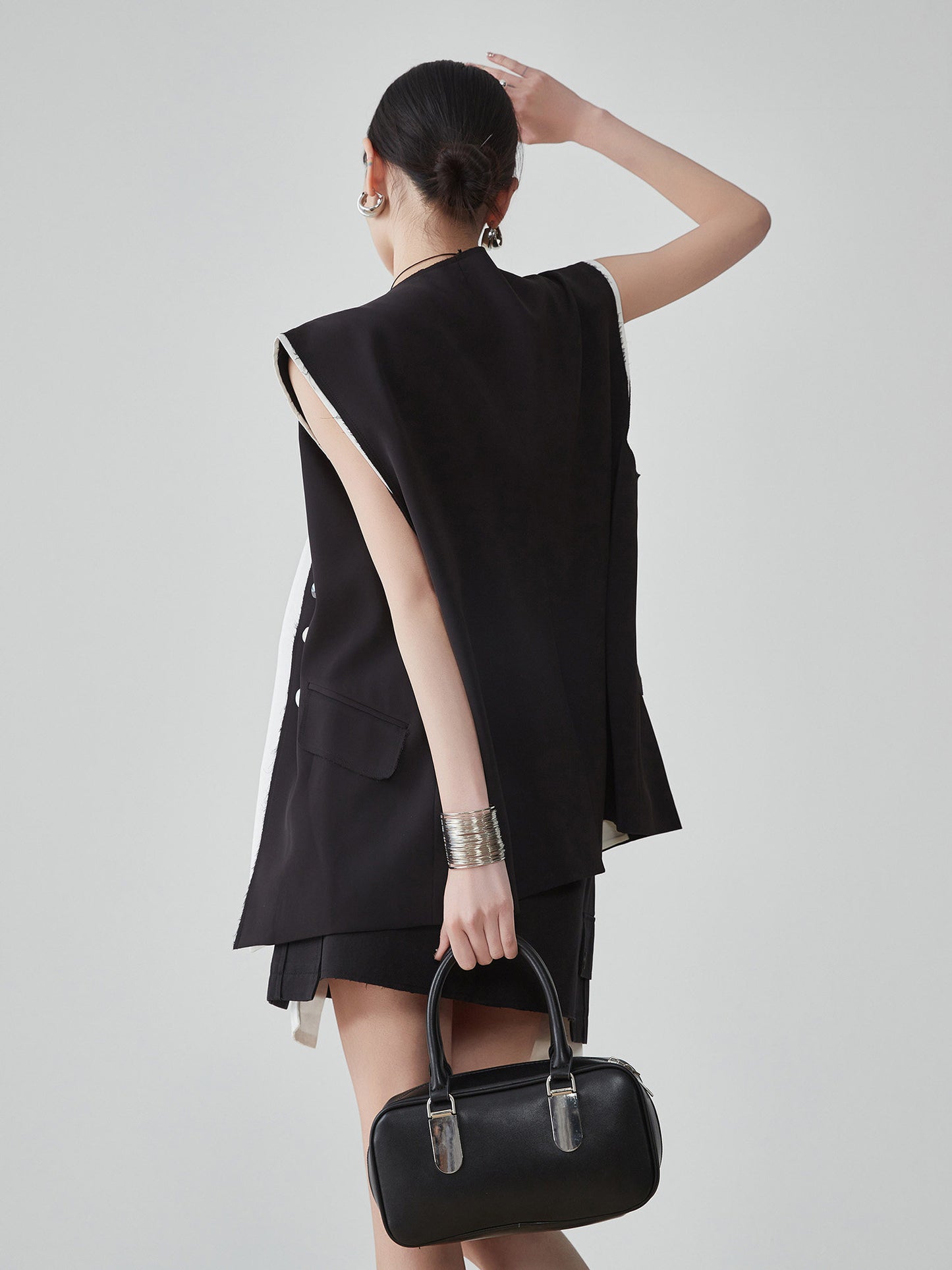 Fake Layered Vest / Mini Skirt FER0216