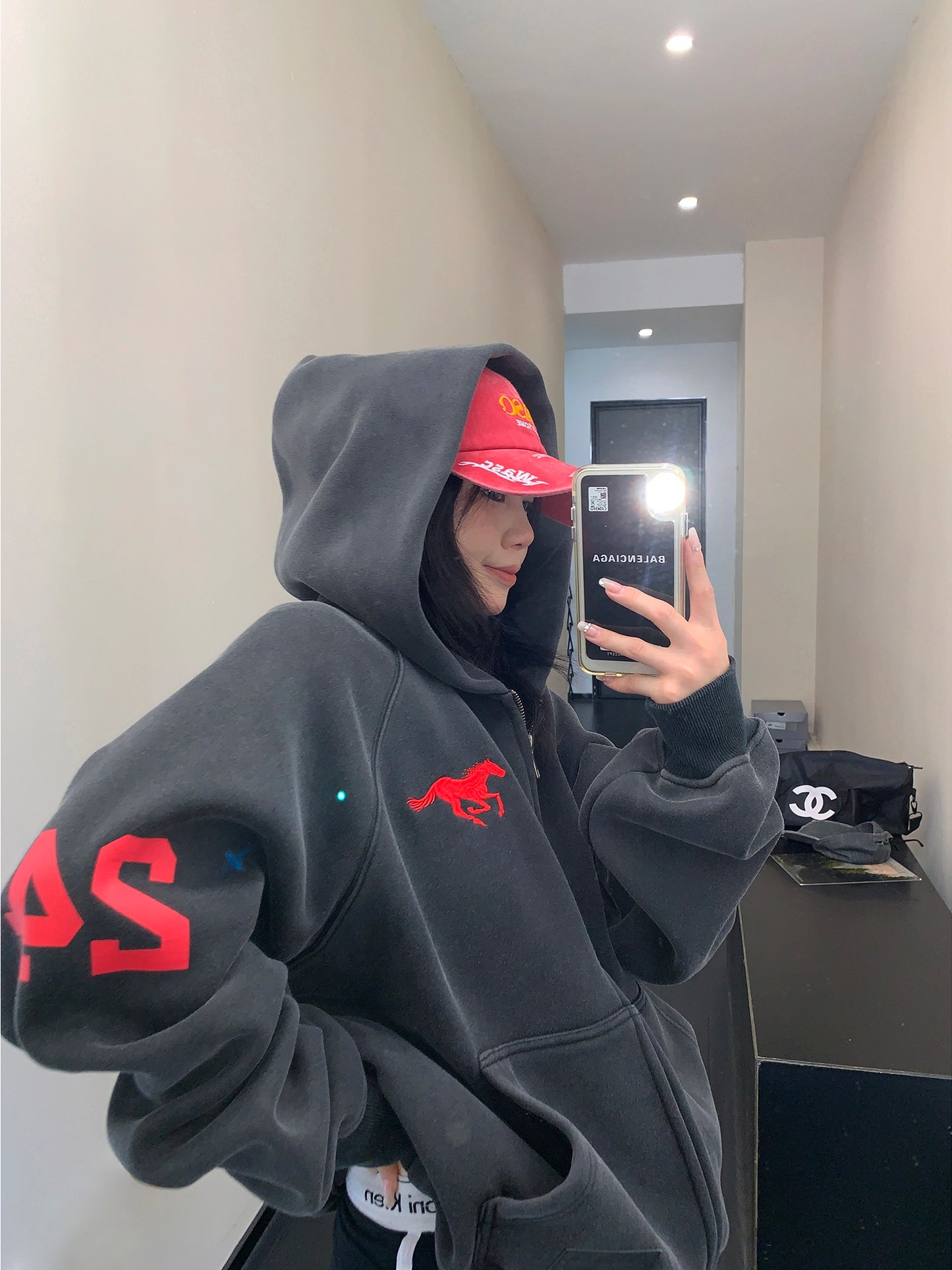 Vintage Loose Zip Hoodie YLS0928