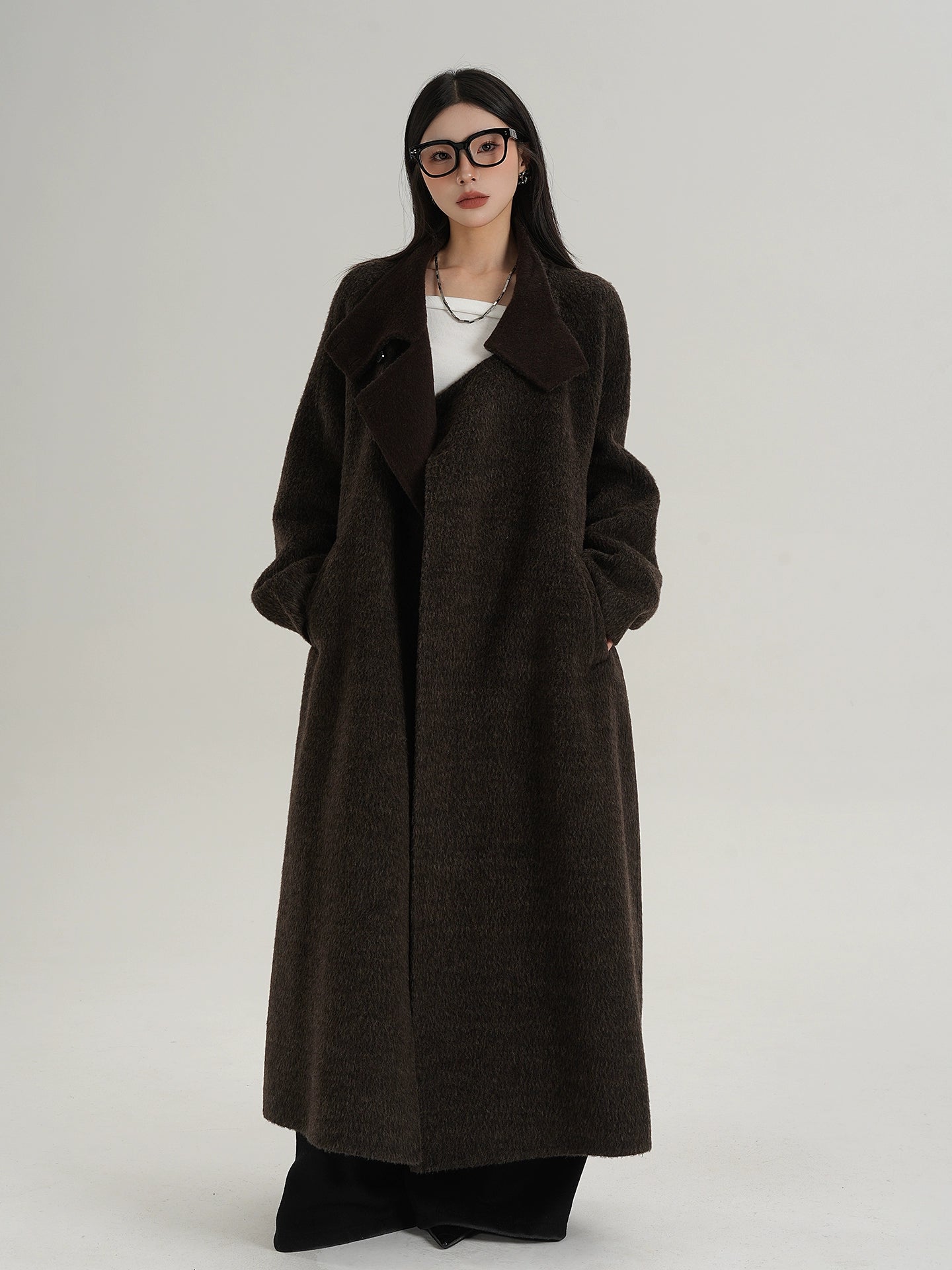 Stand Collar Long Coat SRS0368