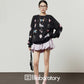 Unique Design Sweatshirt / Balloon Mini Skirt LLA0643