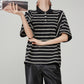 Striped Oversized Polo Shirt FER0244