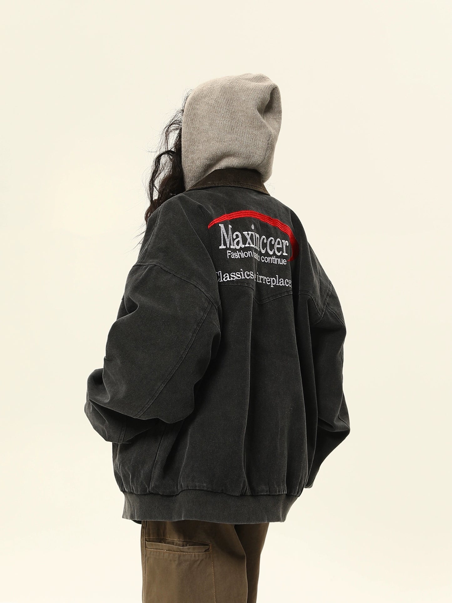 Vintage Trendy Workwear Jacket WDZ0037