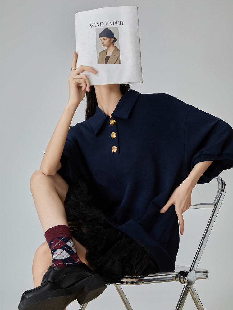 Mixed Material Docking Mini Dress FER0114