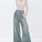 High Waisted Wide Leg Denim Pants ABW0017