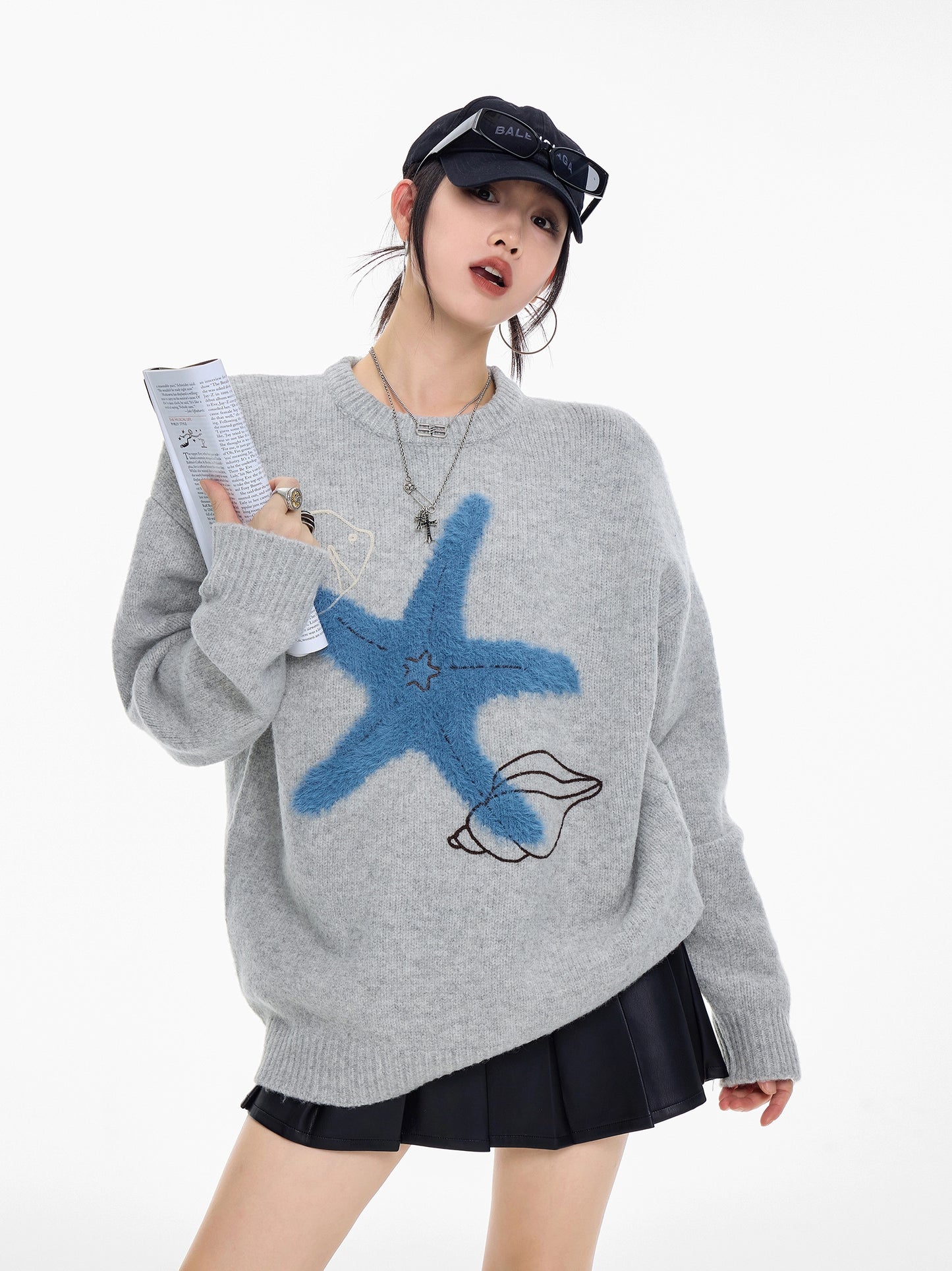 Starfish Round Neck Knit ICM0102