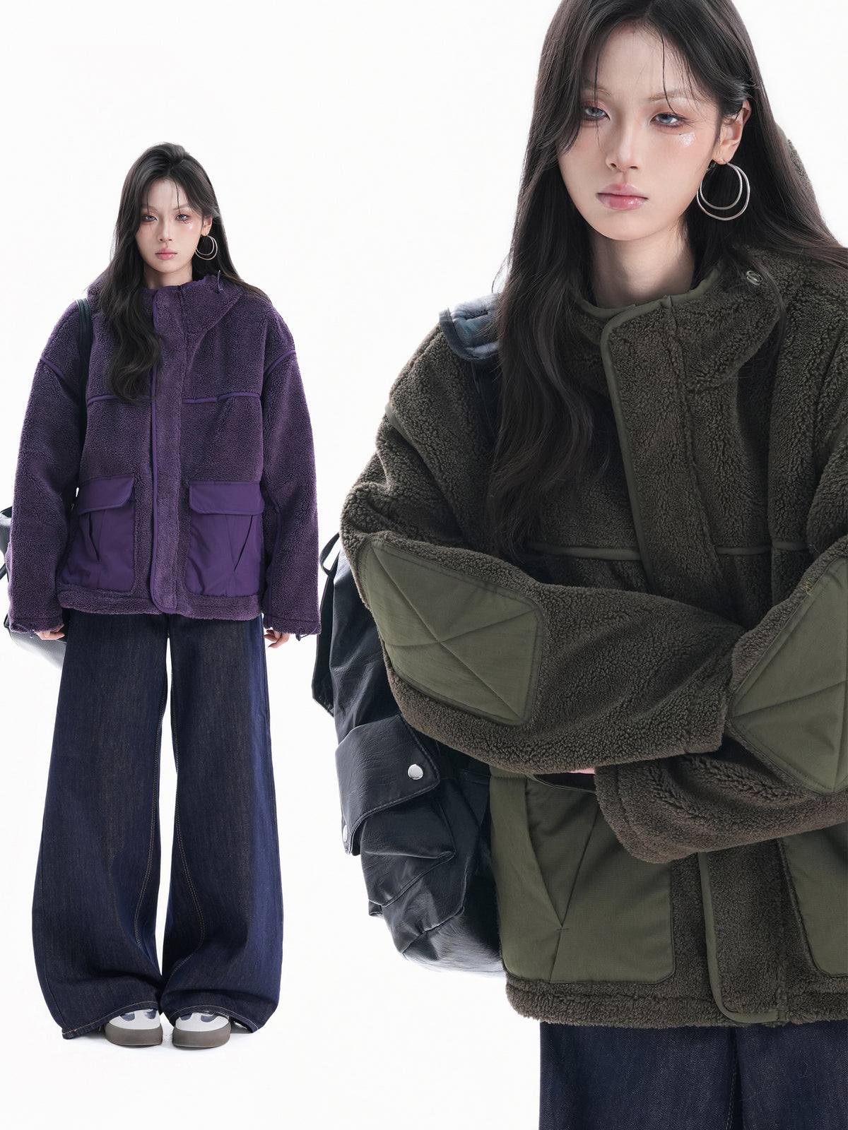 Oversized Boar Fleece Jacket WLS0014