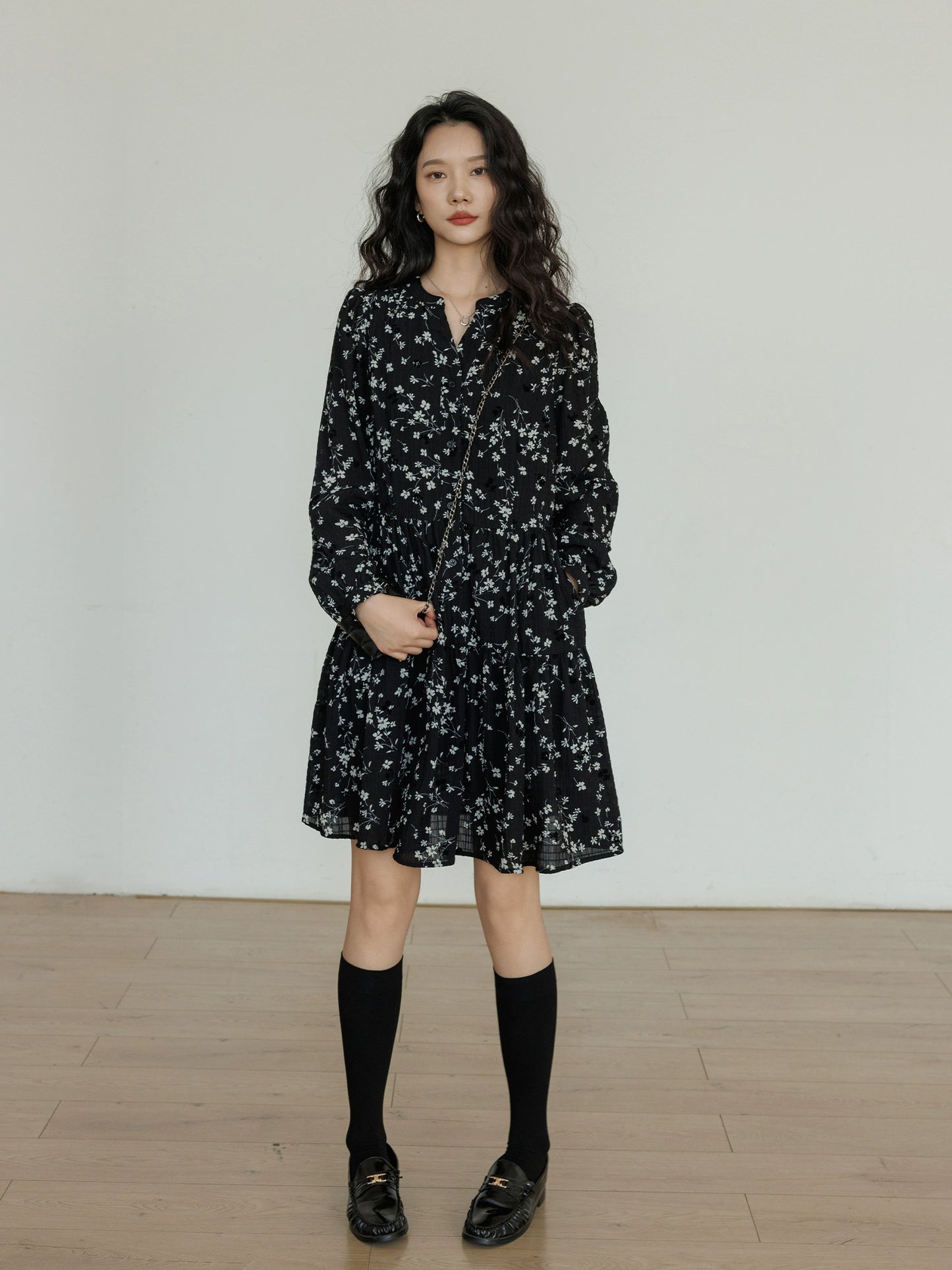 Small Floral Flare Dress VAS0127