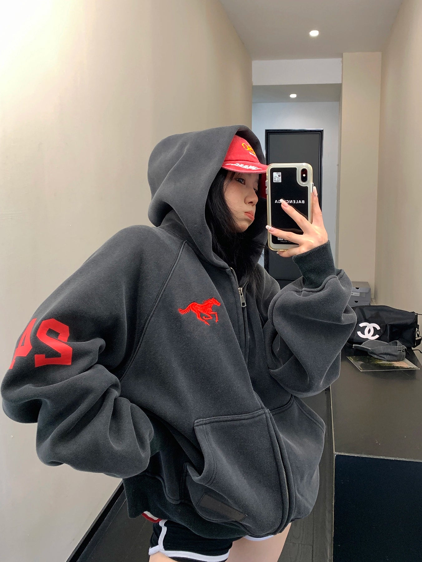 Vintage Loose Zip Hoodie YLS0928