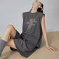 Angel Print Sleeveless Top / Mini Skirt FER0321