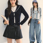Sailor Collar Layered-Style Top ASG0078