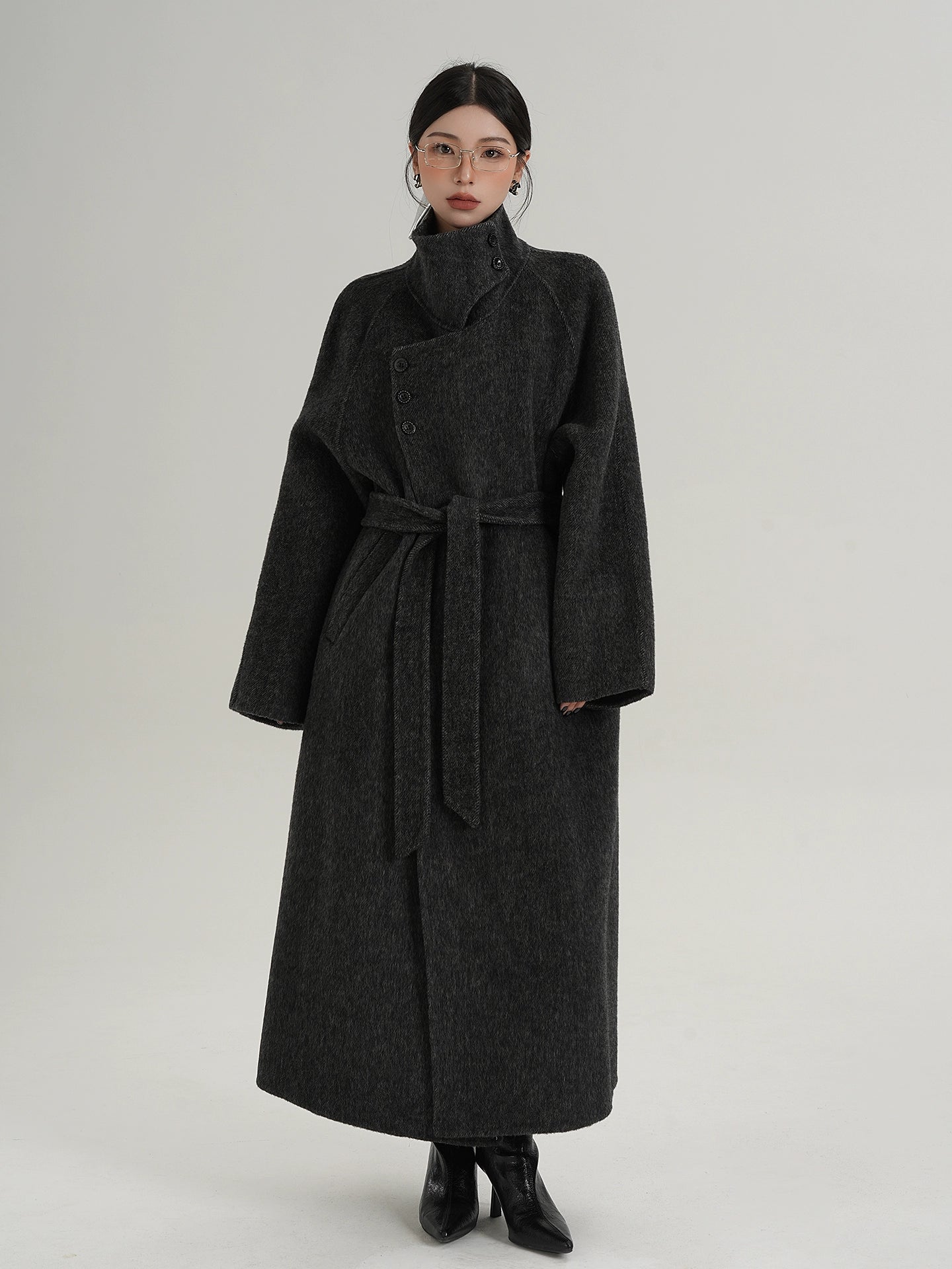 Stand Collar Long Coat SRS0368