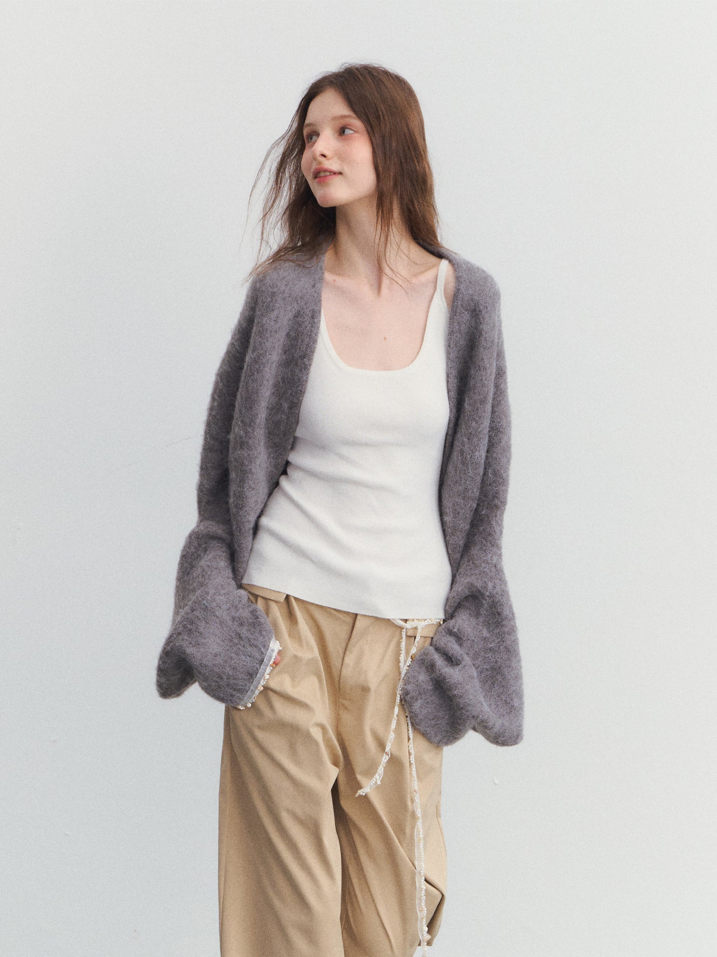 Fluffy Knit Cardigan SPY0036