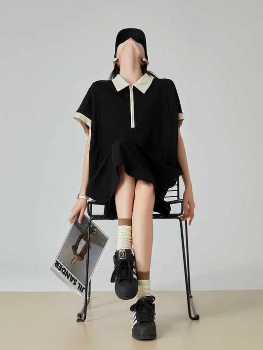 Bicolor Polo Mini Dress FER0122