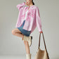Flower Print Long-Sleeve Shirt FER0075